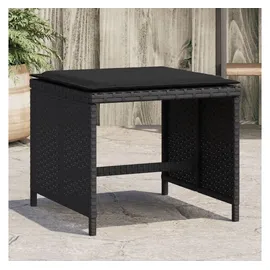 vidaXL Gartenhocker 40 x 40 x 35 cm schwarz 4 St.