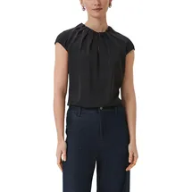 Comma, Comma Satinbluse mit Raffung (2147272)