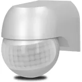 Unitec Bewegungsmelder silber für bis zu 2000 Watt, 180 Grad, IP44