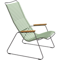 HOUE CLICK Relaxsessel Lounge chair Bambusarmlehnen Stahlgestell Dusty green