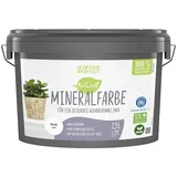 SCHÖNER WOHNEN-Farbe Naturell Wandfarbe Mineralfarbe  (Weiß, 2,5 l, Konservierungsmittelfrei)