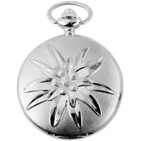Excellanc Taschen-Uhr mit Kette Unisex Analog Quarz 4000027 (silberfarbig)