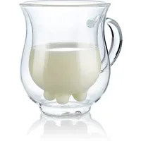 Cucina di Modena Doppelwandige Milchtasse 0,2 l Transparent