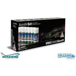 Italeri Acryl Set WWII USAAC Aircraft 0438