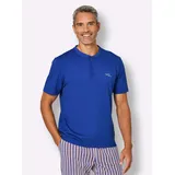 wäschepur Schlafanzug-Shirt Blau 52/54