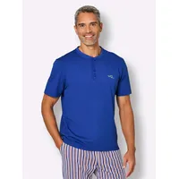 wäschepur Schlafanzug-Shirt Blau 52/54