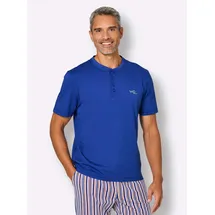 wäschepur Schlafanzug-Shirt Blau 52/54