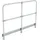 Günzburger Geländer starr für Plattformlänge 186 cm Aluminium/Stahl