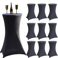 Baumarktplus 10x Stehtischhusse grau