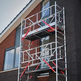 Altrex RS Tower 51-S Safe-Quick Aluminium mit Holz-Plattform 10,20m AH 0,75x1,85m