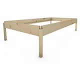 TUGA-Holztech Massivholzbett TUGA-Holztech Stapelbett Horst 100 cm x 200 cm 44 cm Zirbelkiefer, Breite 70 80 90 100 120 Länge 140 160 190 200 210 220 H=24/34/44 cm 100 cm x 200 cm x 44 cm