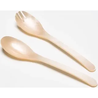 G.F. Heim Söhne Salatbesteck aus Acrylglas creme 29,5cm 817-10