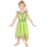 Disguise Kostüm Tinkerbell Disney Kinderkostüm Fee Grün grün 98/104 (3-4 Jahre)
