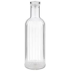 APS Flasche -STRIPES-, Ø 9 cm, H: 28,5 cm, 1 Liter, MS, Silikon, transparent
