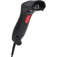 Manhattan 2D Handheld Barcode Scanner, USB-A, 250mm Scan Depth, Cable 1.5m, Max Ambient Light 100,000 lux (sunlight), Black, Three Year Warranty, Box -