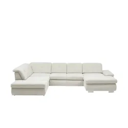 Kollektion Kraft Wohnlandschaft Flachgewebe  Affair ¦ creme ¦ Maße (cm): B: 371 H: 100 T: 260