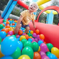 Home Deluxe Spielbälle SPIN Bunt, 360 Stück I Babybälle Kugelbad Plastikbälle