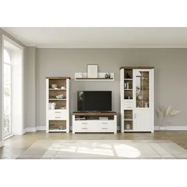 Set One by Musterring Wohnwand »York« 4 Stk. tlg., weiß