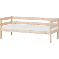 Hoppekids Einzelbett »ECO Comfort Kinderbett, Kiefer Massivholz, Jugendbett inkl. Rollrost in verschieden Farben, Matratze Absturzsicherung, (natur) , 62735349-0 mit Schaumstoffmatratze,