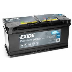 Exide EA1000 Premium Carbon Boost 100Ah Autobatterie