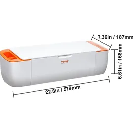 Vevor Vinyl-Schneidemaschine, DIY-Schneidemaschine mit Bluetooth-Konnektivität, Kompatibel mit iOS, Android, Windows & Mac, Umfangreiche Designs e...