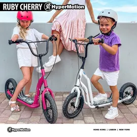 HyperMotion Kinderroller 12 Zoll pink/rot
