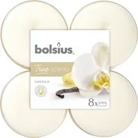 Bolsius Duftteelichter Maxi 1,17 cm Ø 4,5 cm 6 St. beige/weiß