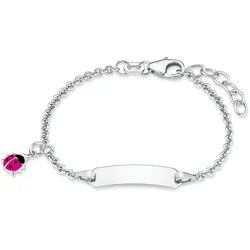 Lillifee Ident Armband 2034221 Marienkäfer Silber 925/- Emaille