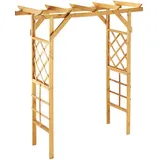 Promadino Pergola Ben, BxTxH: 200x65x208 cm braun