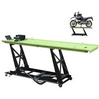 TRUTZHOLM® Motorradhebebühne Motorradrampe Hebebühne hydraulisch Heber Motorrad bis 450 kg (grün/schwarz)