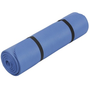 HAC24 Yogamatte Gymnastikmatte 190cm x 60cm x 1cm, inkl. Tragegurt-System blau