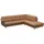 flexlux Ecksofa FLEXLUX "Glow, super bequem durch hochwertigem Sitzaufbau mit Federkern, L-Form", braun (modern cognac braun), B:268cm H:81cm T:224cm, 100% Echteder, Sofas, Ecksofa, Skandinavisches Design, In hochwertiger Verarbeitung
