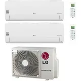 LG - dual split inverter klimagerät libero smart series 9+9 mit mu2r17 ul0 r-32 wi-fi integrated 9000+9000 - neu