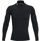 Under Armour HeatGear Armour Mock langarm Trainingsshirt Herren 001 black/white M