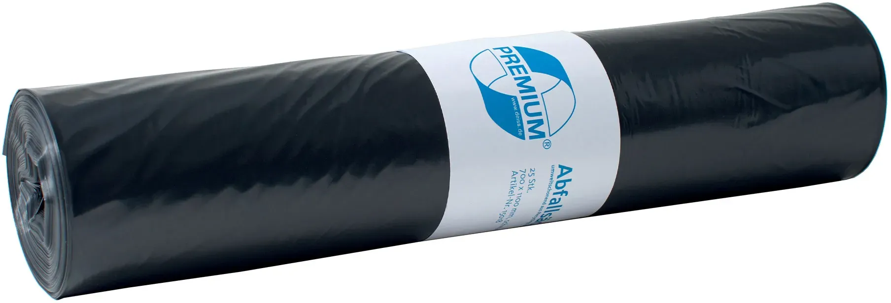 Deiss PREMIUM Abfallsäcke 120 Liter, 37 my schwarz