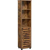 VASAGLE Badschrank braun 40,0 x 30,0 x 167,0 cm