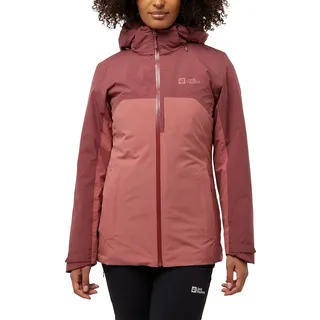 Jack Wolfskin 3-in-1-Funktionsjacke »HUNBERG 3IN1 JKT W«, mit Kapuze Jack Wolfskin mineral-red