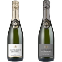 Brut Dargent Chardonnay Méthode Traditionnelle Sekt (1 x 0.75 L) & Blanc de blancs Extra-Brut - Qualitativ hochwertiger Blanc de Blancs Extra Brut Sekt aus Frankreich (1 x 0.75 L)