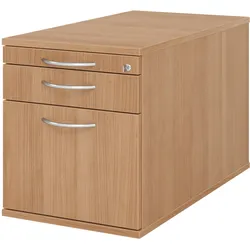 Hammerbacher-Rollcontainer 80cm,1Schub,1HR,Schl.BM Nussb.-VTC20/N/N/BM