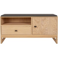 WoodMan Schuhbank Slussen, im skandinavian Design, Holzfurnier aus Eiche