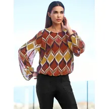 Heine Druckbluse orange 34