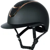 Harry's Horse Veiligheidscap, Mont Blanc Sparkle Kleur: Zwart-Rosegold,Maat: 53-55"