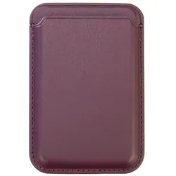Tag-It Magnet Safe Wallet kompatibel mit Apple MagSafe iPhone 9 cm - Aubergine