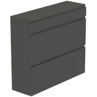 MODERANO Hängeschuhschrank 110 x 97 x 33 cm anthrazit matt / anthrazit mit 2 Fächern und 1 Schublade