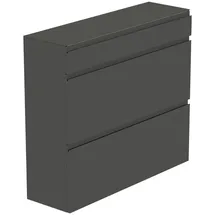 MODERANO Hängeschuhschrank 110 x 97 x 33 cm anthrazit matt / anthrazit mit 2 Fächern und 1 Schublade