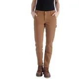 CARHARTT Twill Double Front Textilhose Damen Braun