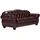 Woodkings Woodkings® Chesterfield Hereford 3-Sitzer Echtleder rot Couch Bürosofa Polstermöbel 3er Unikat Herrenzimmer englisches Ledersofa Stilsofa Clubsofa