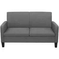 vidaXL 2-Sitzersofa 135 x 65 x76 cm Dunkelgrau