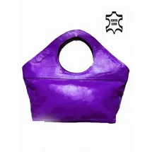 Marrakesch Orient & Mediterran Interior Loubna Shopper Leder Lila