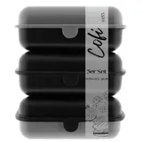 COFI 1453 Lunchbox 1453 3-tlg. grau/schwarz